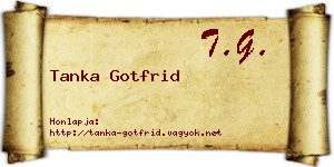 Tanka Gotfrid névjegykártya